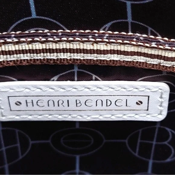 Henri Bendel Leather Hand Tote Shoulder Bag Bijou Camel With Crossbody Strap - Picture 12 of 15